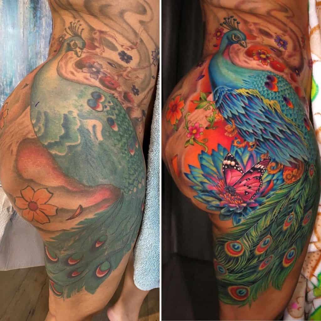 Cardi B Back Tattoo